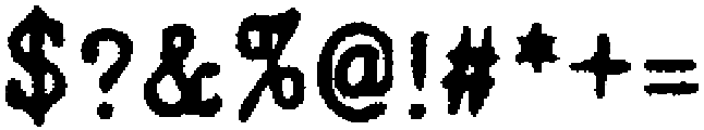 Copy Dept Bleed otf (400) Font OTHER CHARS