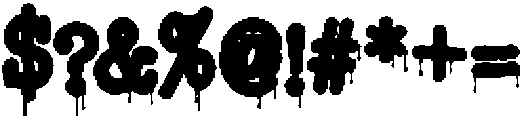 Copy Dept FX Drip otf (400) Font OTHER CHARS