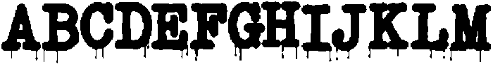 Copy Dept FX Drip otf (400) Font UPPERCASE