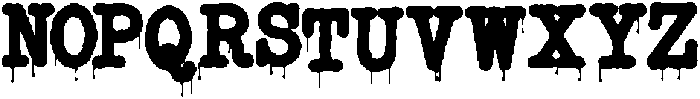 Copy Dept FX Drip otf (400) Font UPPERCASE