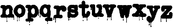 Copy Dept FX Drip otf (400) Font LOWERCASE