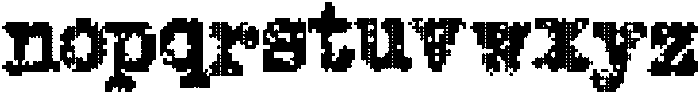 Copy Dept FX Pixel otf (400) Font LOWERCASE