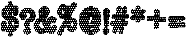 Copy Dept FX Polka Dots otf (400) Font OTHER CHARS