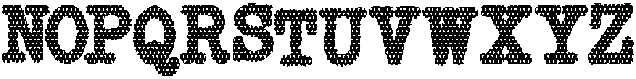 Copy Dept FX Polka Dots otf (400) Font UPPERCASE