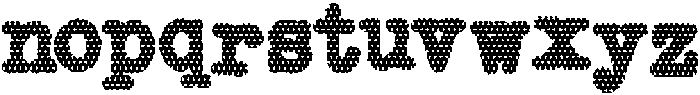 Copy Dept FX Polka Dots otf (400) Font LOWERCASE