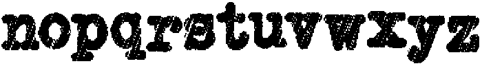 Copy Dept FX Scratch otf (400) Font LOWERCASE