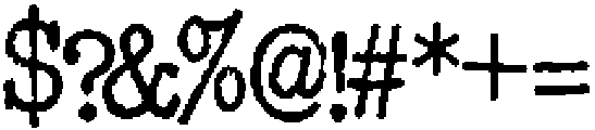 Copy Dept FX Typewriter otf (400) Font OTHER CHARS
