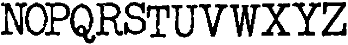 Copy Dept FX Typewriter otf (400) Font UPPERCASE