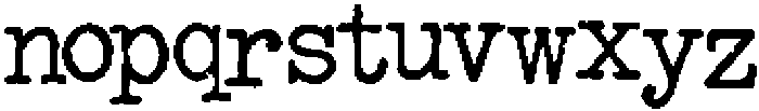 Copy Dept FX Typewriter otf (400) Font LOWERCASE