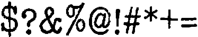Copy Dept Regular otf (400) Font OTHER CHARS