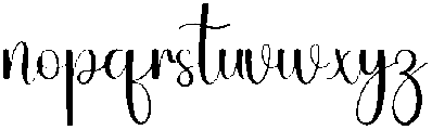 Coquette Regular otf (400) Font LOWERCASE