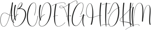 Coquette Regular otf (400) Font UPPERCASE