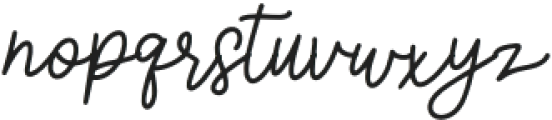 Coquettish Script Regular otf (400) Font LOWERCASE