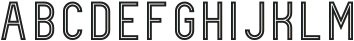 Coquo Inline otf (400) Font UPPERCASE