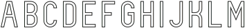 Coquo Outline otf (400) Font UPPERCASE