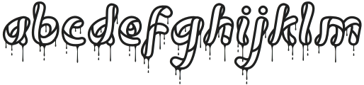 Coral Cascade Four otf (400) Font LOWERCASE