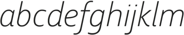 Corbel Light Italic ttf (300) Font LOWERCASE