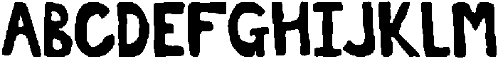 Core Panic Regular otf (400) Font UPPERCASE