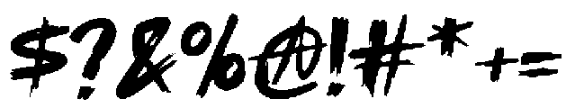 CorestBrush otf (400) Font OTHER CHARS
