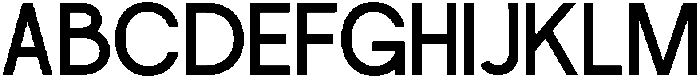 Coreto Regular otf (400) Font UPPERCASE