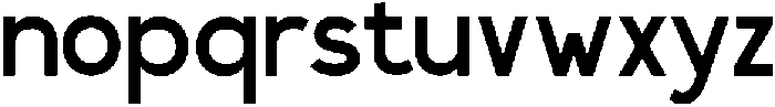 Coreto Regular otf (400) Font LOWERCASE