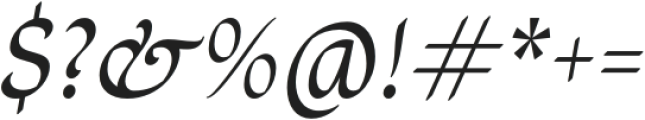 Corfe Italic otf (400) Font OTHER CHARS