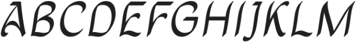 Corfe Italic otf (400) Font UPPERCASE