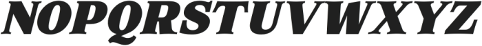 Corfella Italic Black otf (900) Font UPPERCASE