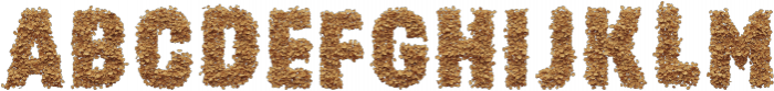 Corn Flakes 3D 2 Regular otf (400) Font UPPERCASE