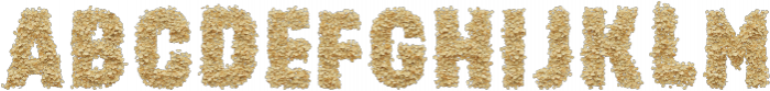 Corn Flakes 3D Regular otf (400) Font LOWERCASE