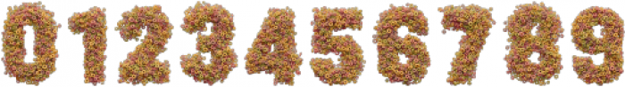 Corn Fruit Loops 3D2 Regular otf (400) Font OTHER CHARS
