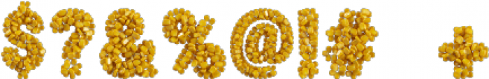 Corn Regular otf (400) Font OTHER CHARS
