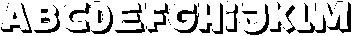 Corn Side Shadow otf (400) Font UPPERCASE