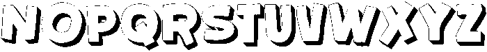 Corn Side Shadow otf (400) Font UPPERCASE