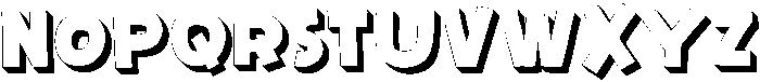Corn Side Shadow otf (400) Font LOWERCASE