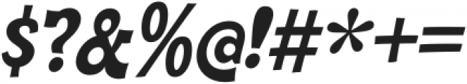 Cornpile ExtraBold Italic otf (700) Font OTHER CHARS