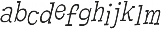 Cornpile Light Italic otf (300) Font LOWERCASE