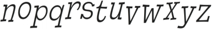 Cornpile Light Italic otf (300) Font LOWERCASE