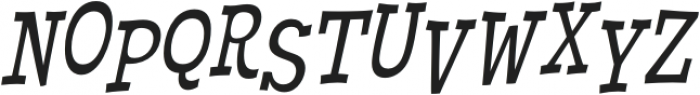 Cornpile Regular Italic otf (400) Font UPPERCASE