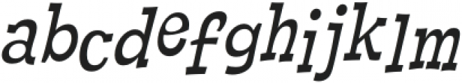 Cornpile Regular Italic otf (400) Font LOWERCASE