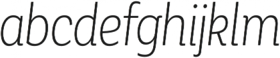 Corporative Alt Cnd Light Italic otf (300) Font LOWERCASE