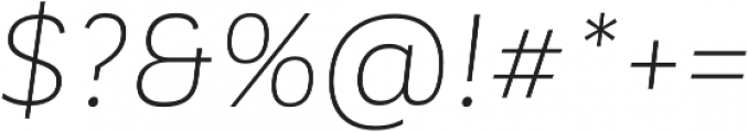 Corporative Alt Light Italic otf (300) Font OTHER CHARS