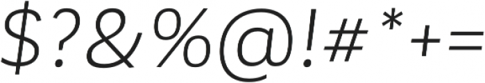 Corporative Book Italic otf (400) Font OTHER CHARS