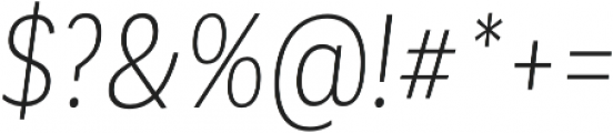 Corporative Cnd Light Italic otf (300) Font OTHER CHARS