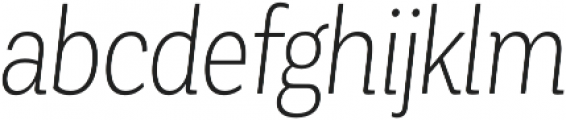 Corporative Cnd Light Italic otf (300) Font LOWERCASE