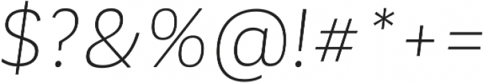 Corporative Sans Alt Light Italic otf (300) Font OTHER CHARS