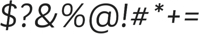 Corporative Sans Alt Regular Italic otf (400) Font OTHER CHARS