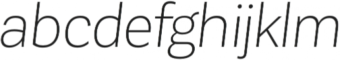 Corporative Sans Light Italic otf (300) Font LOWERCASE