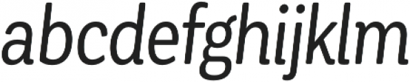 Corporative Soft Cnd Regular It otf (400) Font LOWERCASE