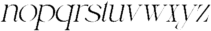 Corsica-ThinItalic otf (100) Font LOWERCASE